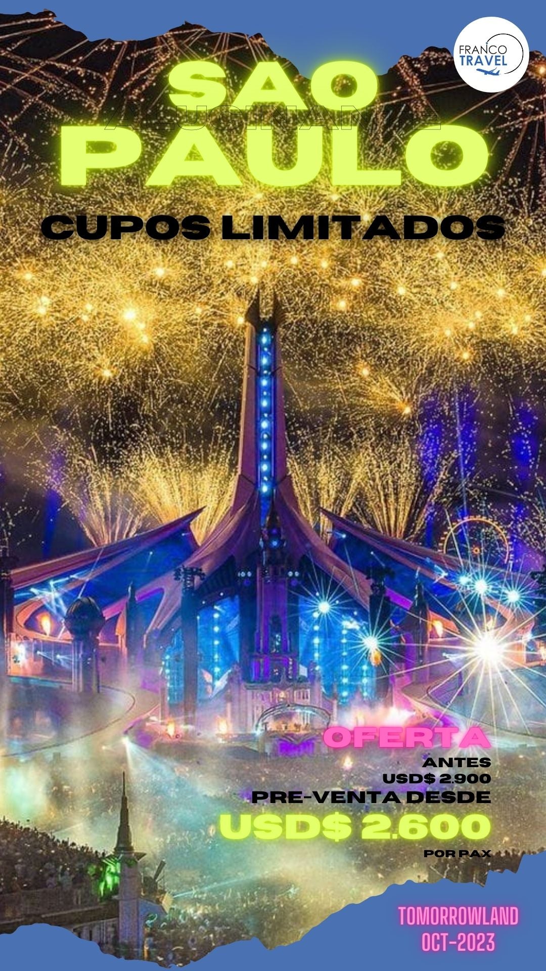 FE03 Tomorrowland Sao Paulo 10%OFF