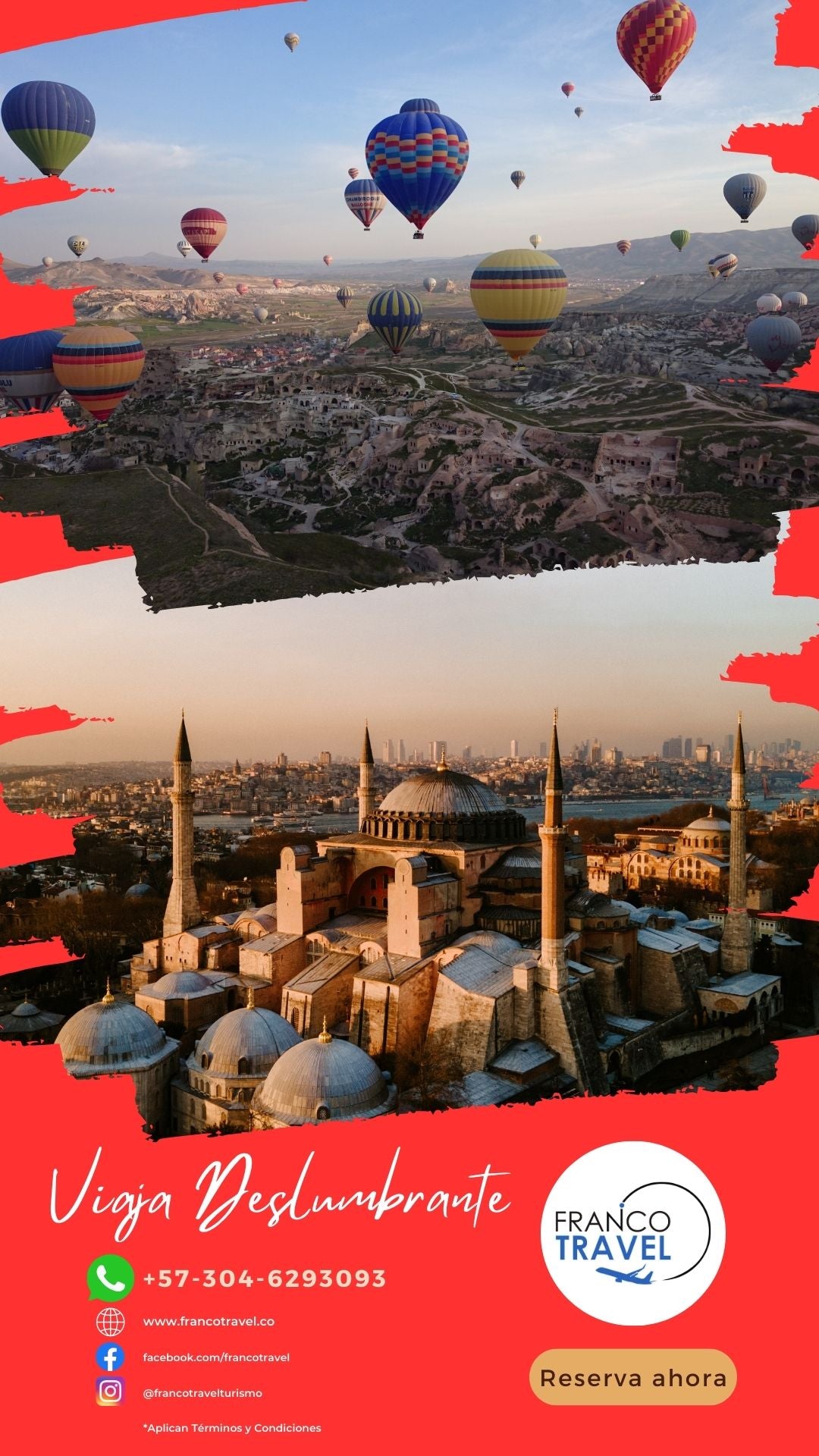 FA10 Turquía con obsequio de paseo en Globo