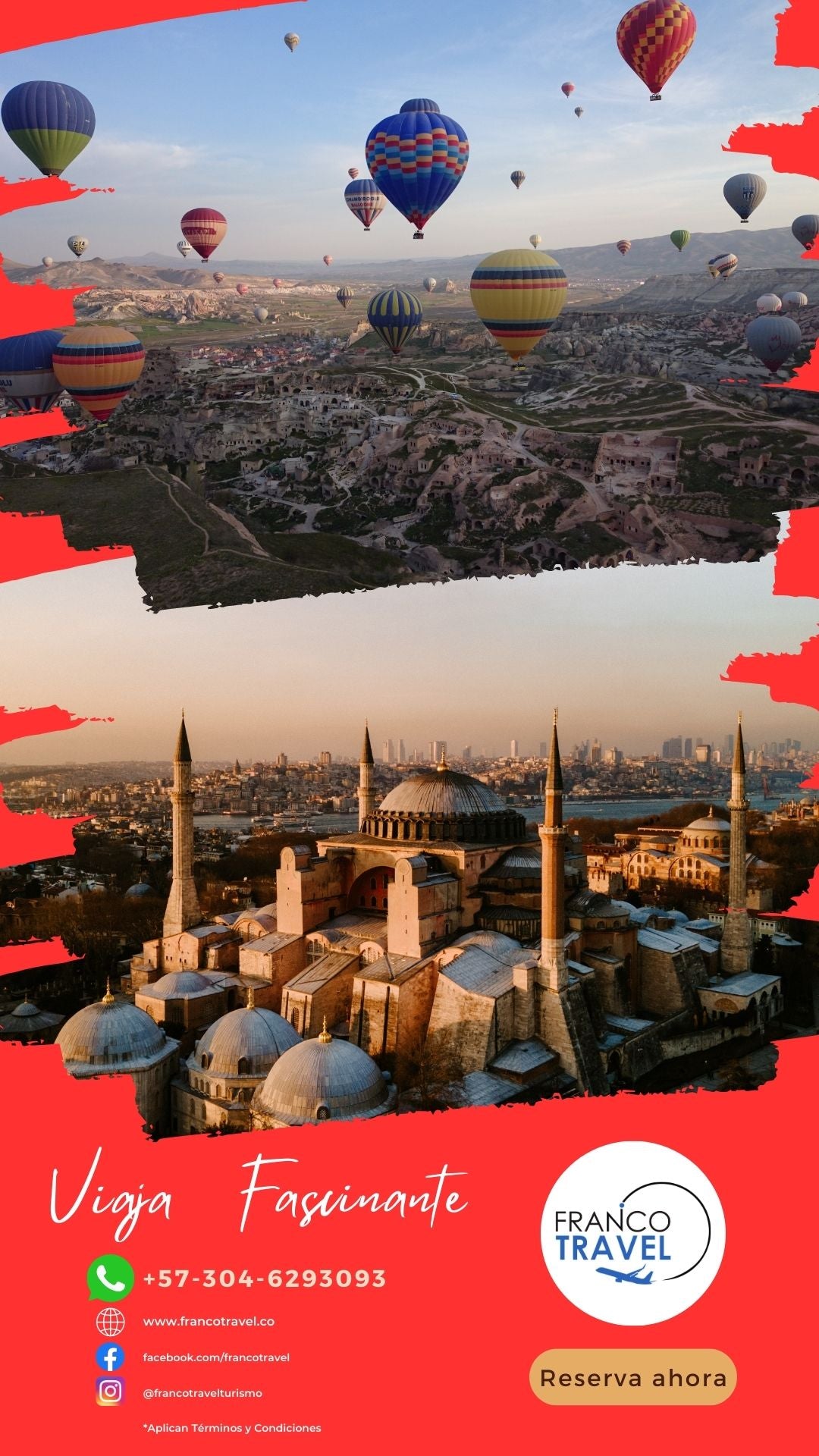 FA10 Turquía con obsequio de paseo en Globo