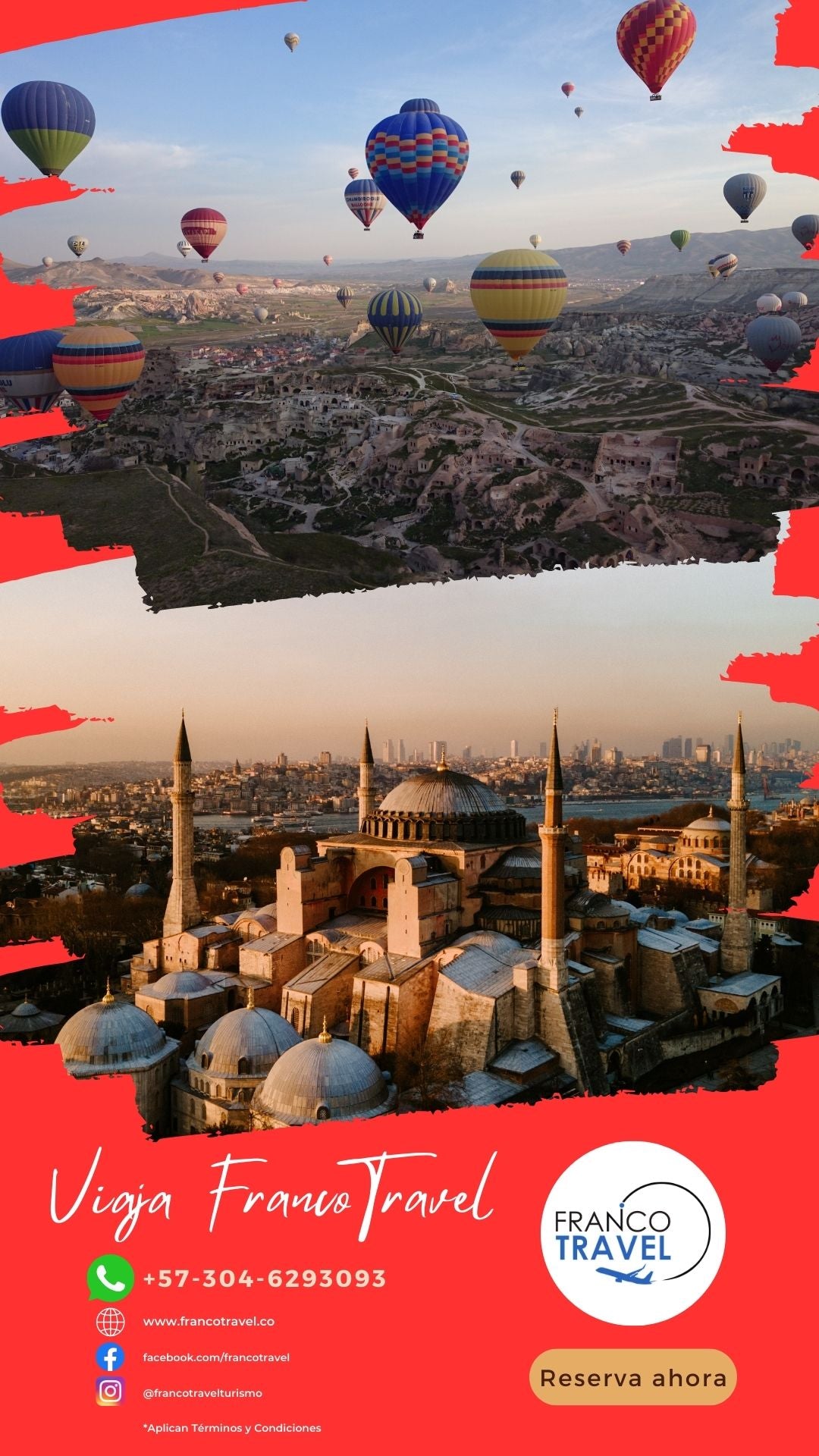 FA10 Turquía con obsequio de paseo en Globo