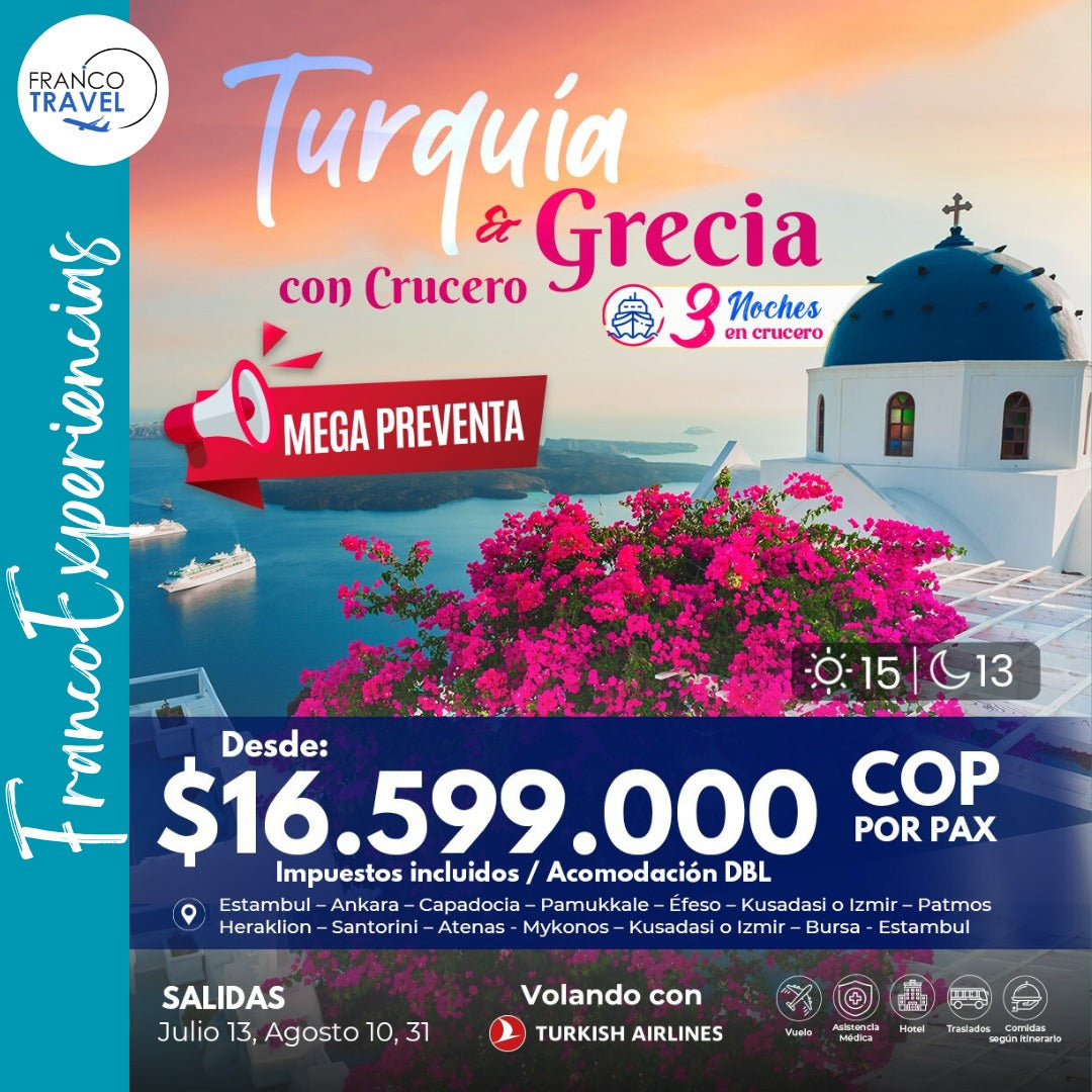 FA04 Turquía y Grecia con crucero