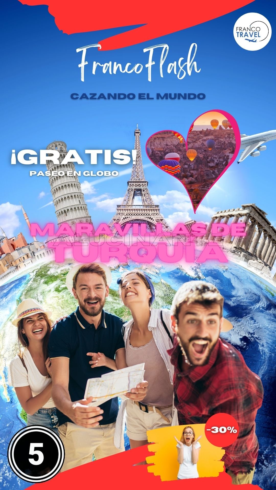 FA10 Turquía con obsequio de paseo en Globo