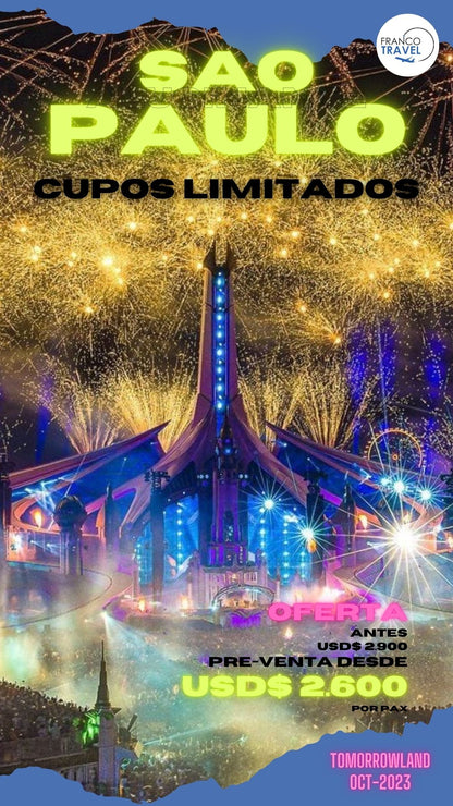 FE03 Tomorrowland Sao Paulo 10%OFF